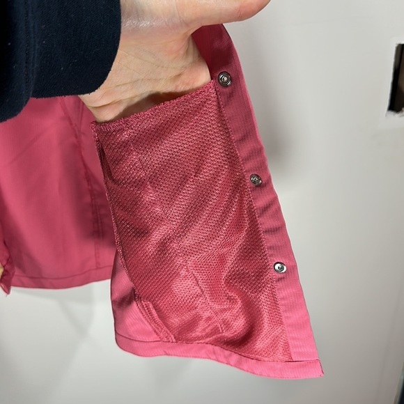 Duluth Trading Company Rain work Jacket Red/Pink Windbreaker button down shirt - Picture 5 of 7